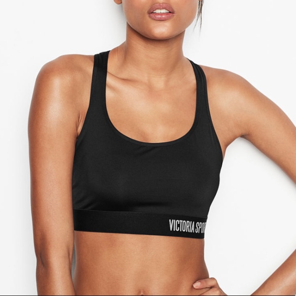 NWOT Victoria Secret Sport Bra Black Size Small